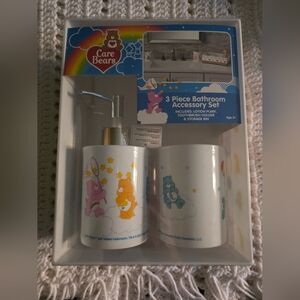 Care Bears 3 Piece Bathroom Accessory Set - White